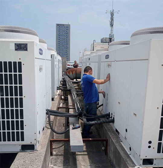 北安中央空调制热和不制冷系统维修方法